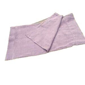 POTTERY BARN Linen Lavender Pillowcases Standard Size Set of 2